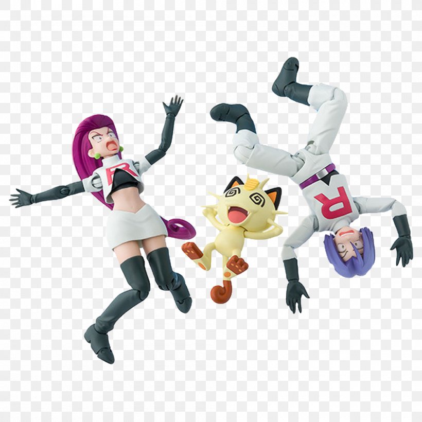 Ash Ketchum Pikachu James Jessie Team Rocket, PNG, 1000x1000px, Ash Ketchum, Action Figure, Action Toy Figures, Bandai, Dragon Ball Z Download Free
