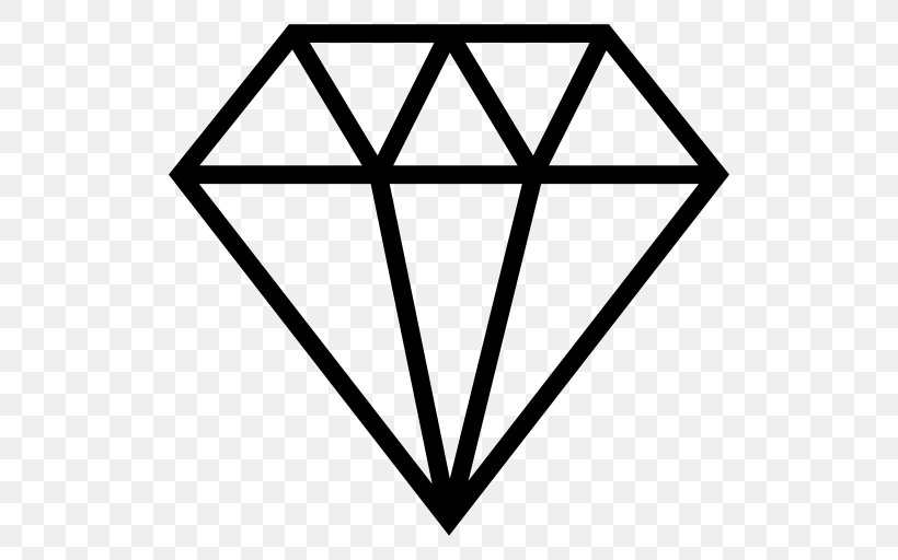 Diamond Gemstone, PNG, 512x512px, Diamond, Area, Black, Black And White, Carat Download Free