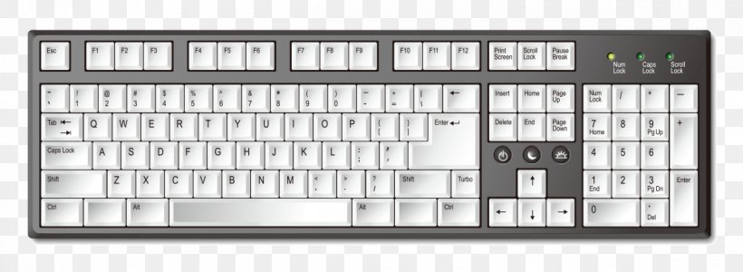 Computer Keyboard Macintosh, PNG, 1200x440px, Computer Keyboard, Apple, Apple Keyboard, Black And White, Brand Download Free