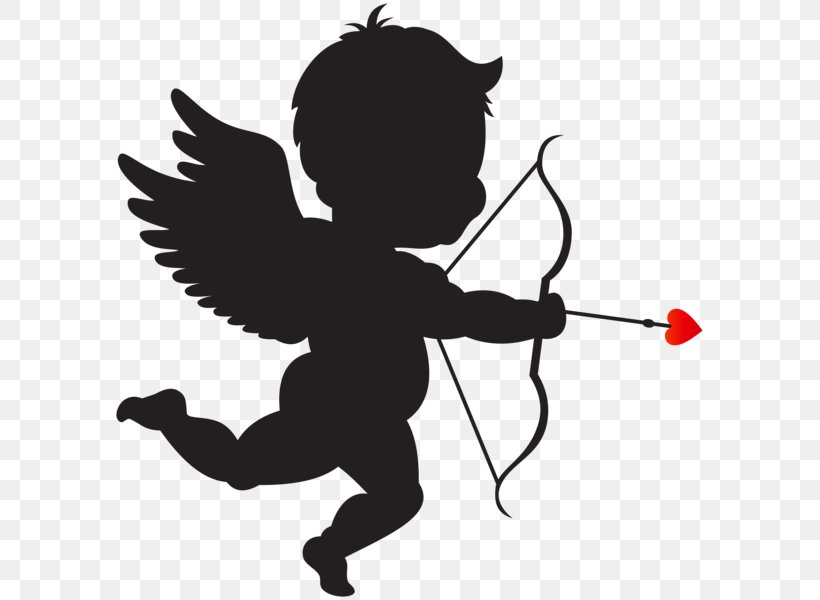 Cupid Clip Art, PNG, 593x600px, Cupid, Art, Black And White, Coloring Book, Drawing Download Free