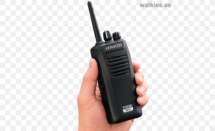 PMR446 Walkie-talkie Kenwood TK-3401D Digital Private Mobile Radio Two-way Radio, PNG, 500x500px, Walkietalkie, Analog Signal, Communication Channel, Communication Device, Digital Data Download Free