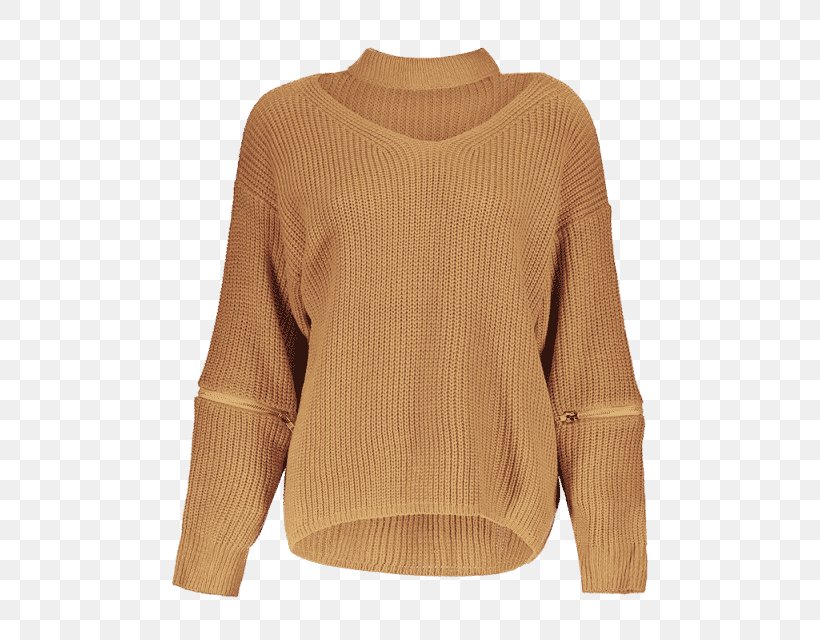 Sweater Bluza Clothing Choker Wool, PNG, 480x640px, Sweater, Beige, Bluza, Choker, Clothing Download Free