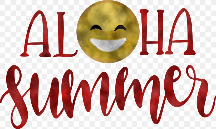 Aloha Summer Emoji Summer, PNG, 3000x1791px, Aloha Summer, Emoji, Emoticon, Happiness, Logo Download Free