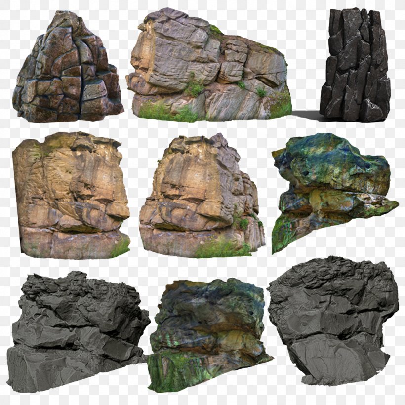 Rock 3D Computer Graphics Texture Mapping, PNG, 1024x1024px, 3d Computer Graphics, 3d Modeling, Rock, Bedrock, Camouflage Download Free