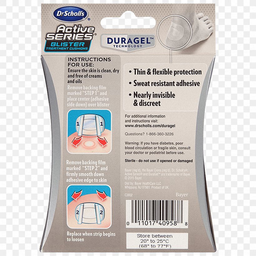 dr scholl's active series blister treatment cushion