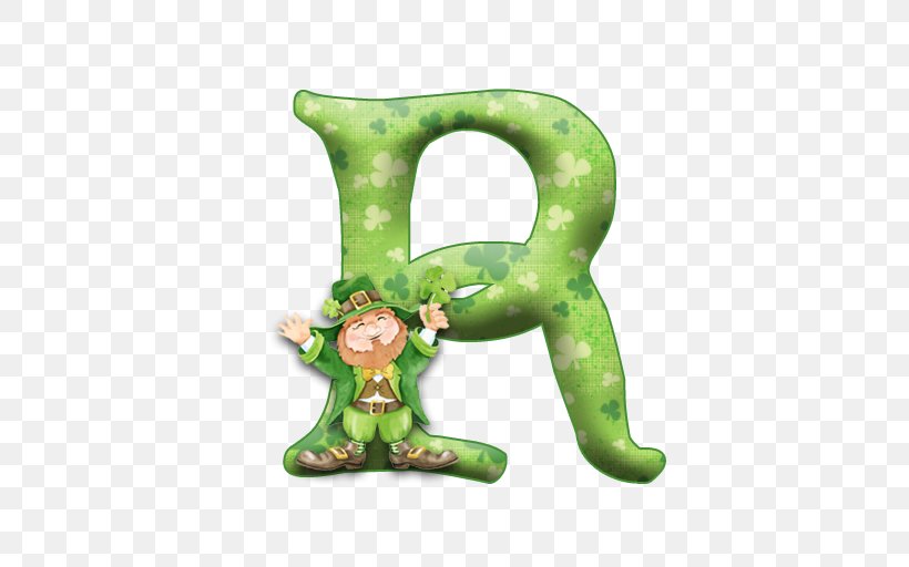 Saint Patrick's Day Alphabet Ireland Letter Clip Art, PNG, 512x512px, Alphabet, Celtic Knot, Figurine, Fourleaf Clover, Grass Download Free