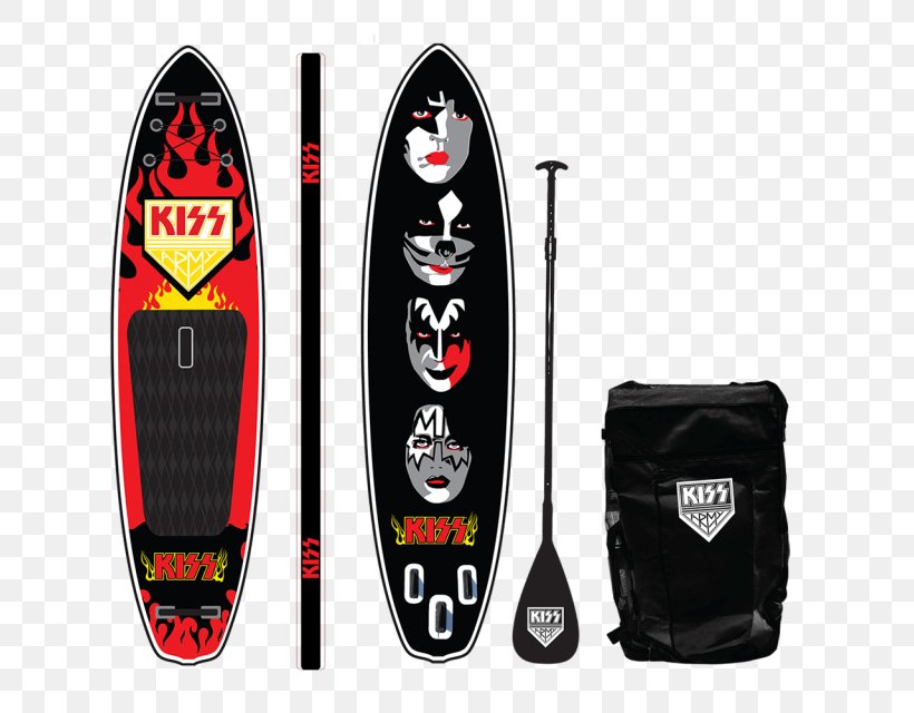 Standup Paddleboarding Kiss Merchandising Surfboard, PNG, 640x640px, Standup Paddleboarding, Brand, Kiss, Kiss Army, Kiss Merchandising Download Free