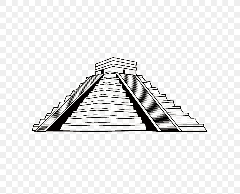 Chichen Itza Maya Civilization Mesoamerican Pyramids Temple, PNG, 611x664px, Chichen Itza, Ancient History, Architecture, Black And White, Building Download Free