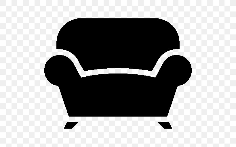 Couch Living Room Furniture, PNG, 512x512px, Couch, Area, Black, Black And White, Chair Download Free