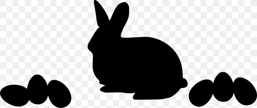Domestic Rabbit Hare Clip Art Silhouette, PNG, 1500x634px, Domestic Rabbit, Black M, Blackandwhite, Hare, Paw Download Free