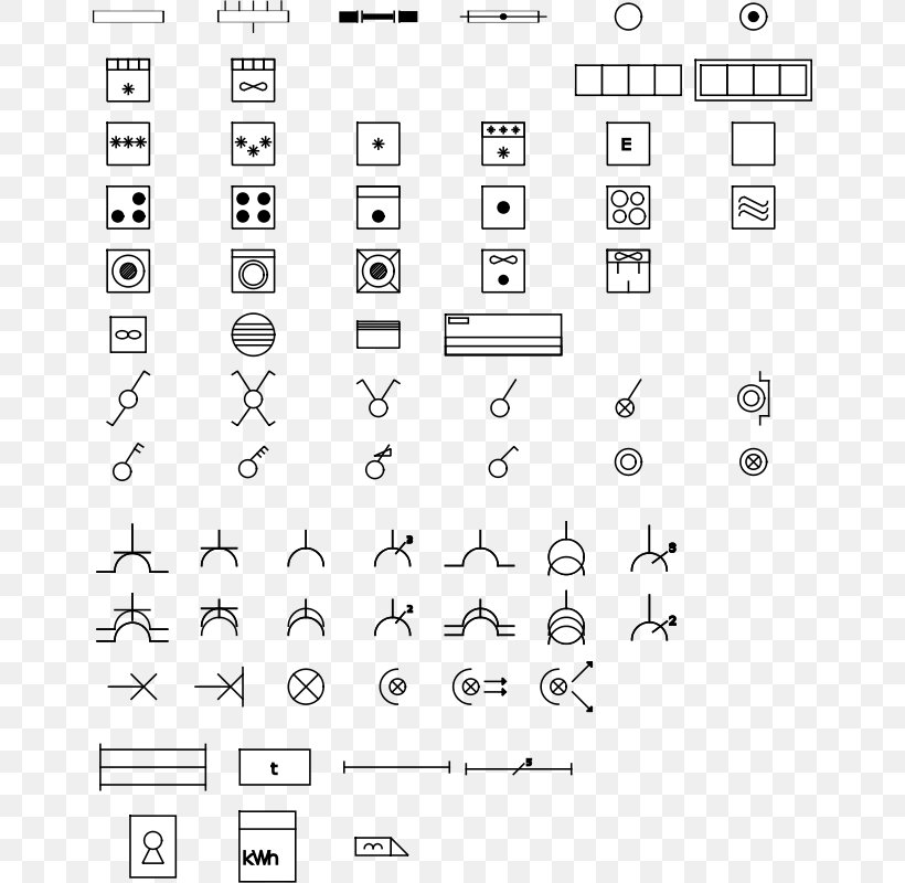 Electronic Symbol Electrical Wires, Residential Electrical Wiring Diagram Symbols