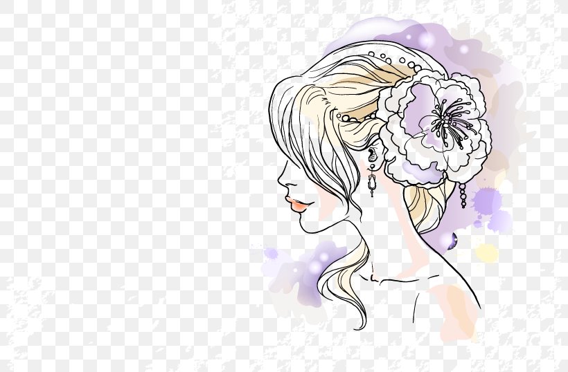 Woman Fashion Illustration, PNG, 802x538px, Watercolor, Cartoon, Flower, Frame, Heart Download Free