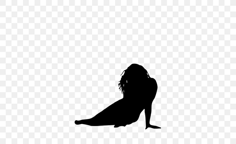 Woman Female Silhouette Clip Art, PNG, 500x500px, Woman, Black, Black And White, Drawing, Female Download Free