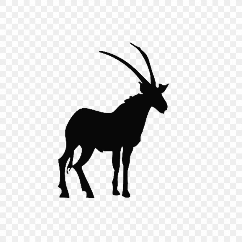 Illustration, PNG, 1701x1701px, Royaltyfree, Animal, Antelope, Art, Black And White Download Free