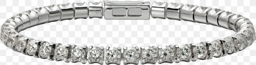 Bracelet Diamond Carat Cartier Brilliant, PNG, 1024x261px, Bracelet, Bangle, Bitxi, Body Jewelry, Brilliant Download Free