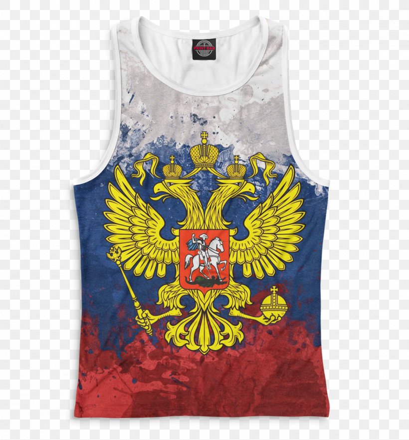 Flag Of Russia Soviet Union T-shirt Coat Of Arms Of Russia, PNG, 1115x1199px, Russia, Active Tank, Clothing, Coat Of Arms Of Russia, Doubleheaded Eagle Download Free