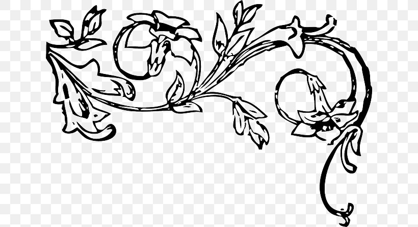 Floral Design Flower Clip Art, PNG, 640x445px, Floral Design, Art, Artwork, Black And White, Cartoon Download Free