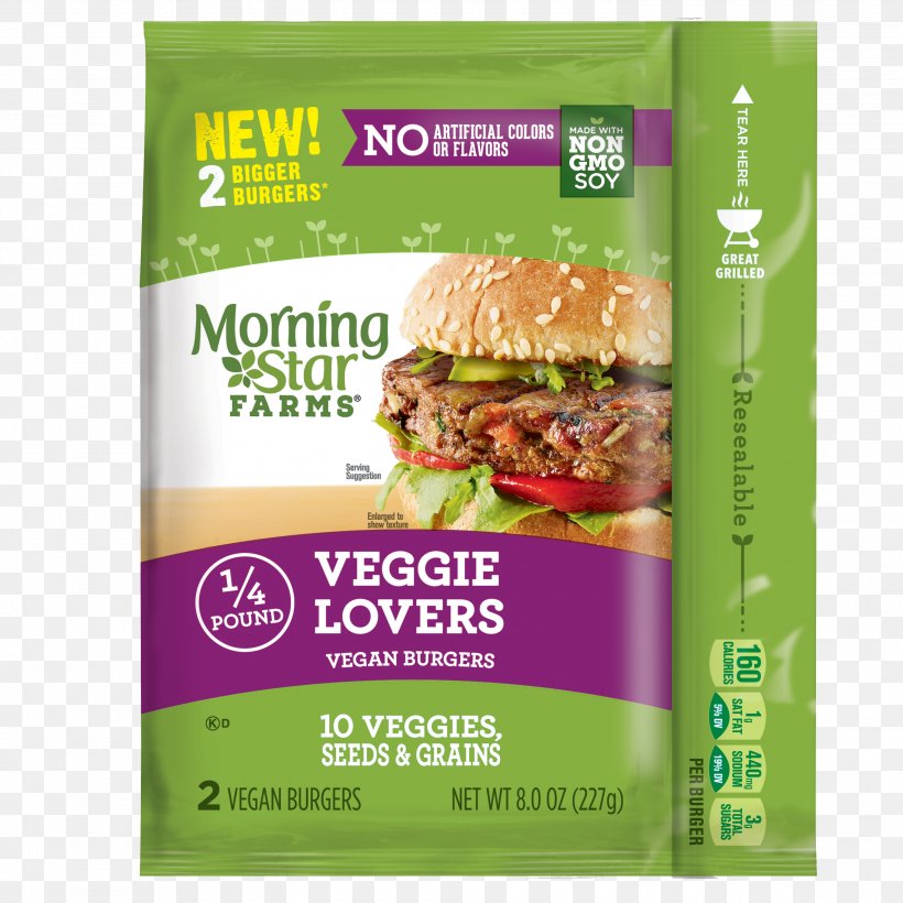 Veggie Burger Hamburger Morningstar Farms Grillers Original McDonald's Quarter Pounder, PNG, 3000x3000px, Veggie Burger, Convenience Food, Food, Gardenburger, Hamburger Download Free