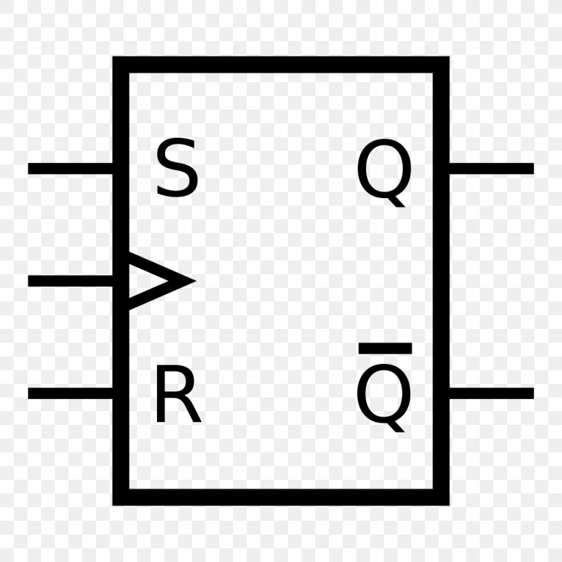 Flip-flop Electronic Circuit Circuito Sequencial Logic Gate Electronics, PNG, 1024x1024px, Flipflop, Area, Black, Black And White, Circuito Sequencial Download Free