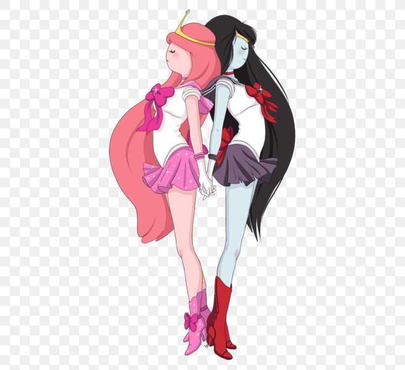 Marceline The Vampire Queen Sailor Moon Princess Bubblegum Finn The Human Sailor Venus, PNG, 483x750px, Watercolor, Cartoon, Flower, Frame, Heart Download Free