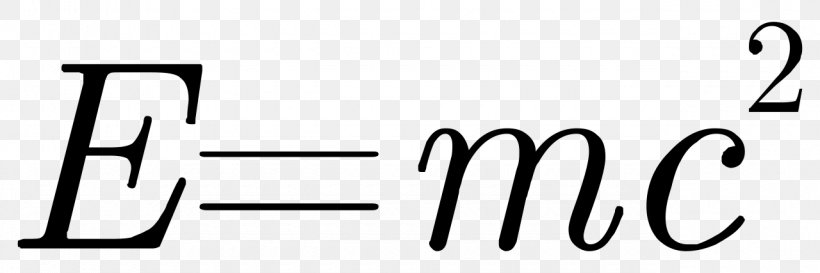 MathML Mass–energy Equivalence Formula Mathematics Wikipedia, PNG, 1280x427px, Mathml, Albert Einstein, Area, Black, Black And White Download Free