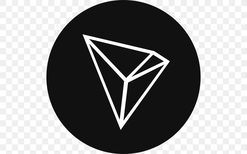 TRON Cryptocurrency YouTube Blockchain Steemit, PNG, 512x512px, Tron, Binance, Bitcoin, Black, Black And White Download Free
