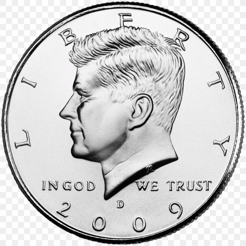 Kennedy Half Dollar Dollar Coin Proof Coinage, PNG, 1530x1531px, Kennedy Half Dollar, Black And White, Coin, Coin Collecting, Coin Set Download Free
