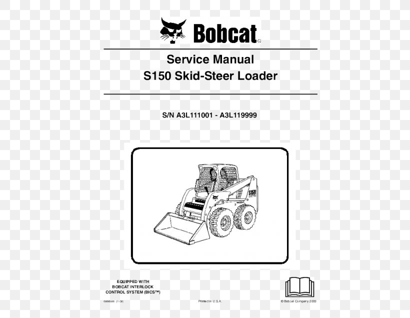 Bobcat Company Skid-steer Loader Compact Excavator Tracked Loader, PNG, 560x636px, Bobcat Company, Area, Automotive Lighting, Black And White, Bobcat Download Free