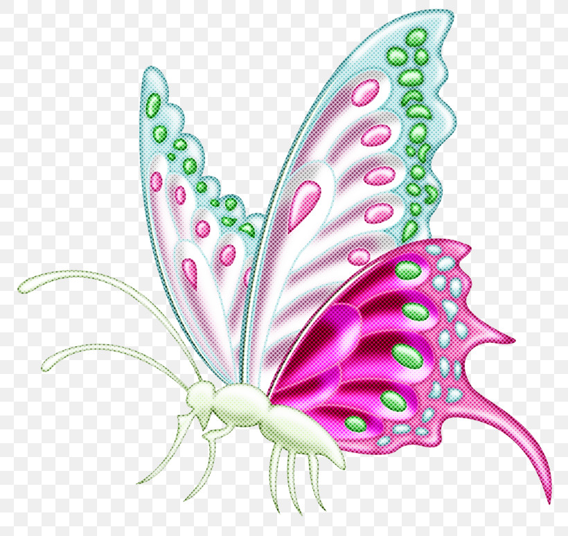 Butterfly Moths And Butterflies Insect Wing Pink, PNG, 800x774px, Butterfly, Brushfooted Butterfly, Insect, Moths And Butterflies, Pink Download Free
