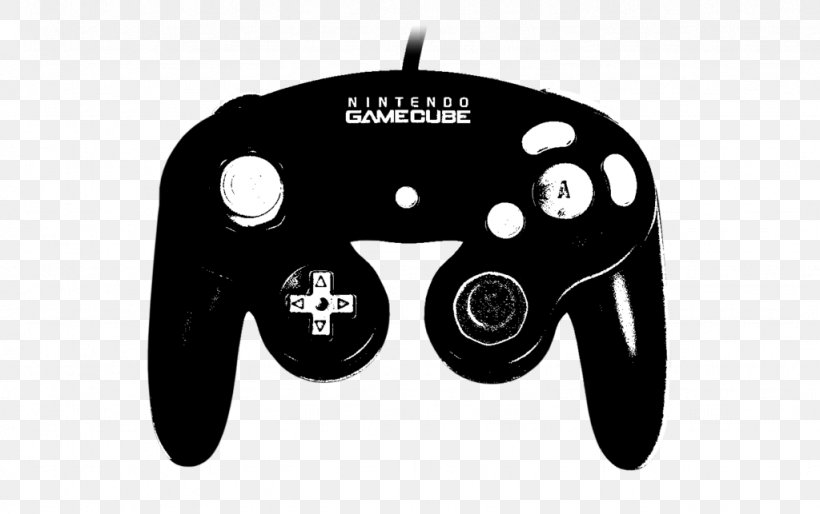 GameCube Controller Wii U Classic Controller, PNG, 1024x643px, Gamecube Controller, All Xbox Accessory, Black And White, Classic Controller, Computer Component Download Free
