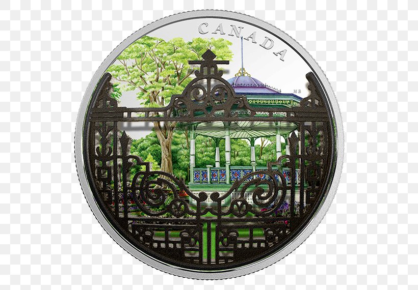 Halifax Public Gardens Silver Coin Silver Coin, PNG, 570x570px, Coin, Bullion, Bullion Coin, Canada, Clock Download Free