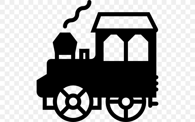 Rail Transport Train Locomotive, PNG, 512x512px, Rail Transport, Area, Black, Black And White, Brand Download Free