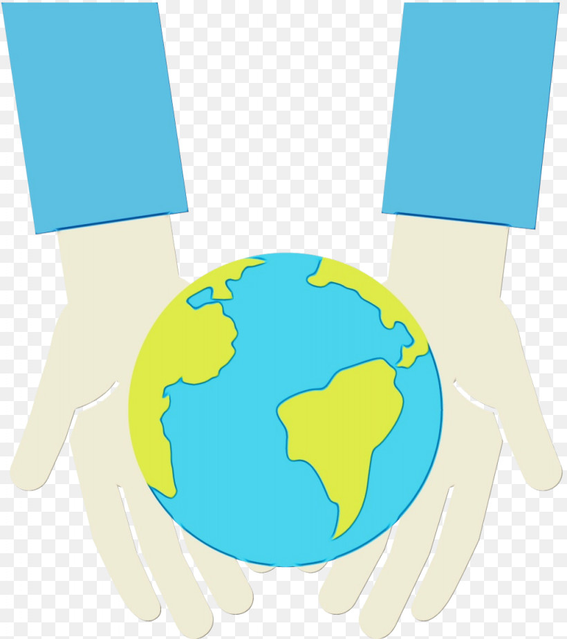 Turquoise Globe World Earth Gesture, PNG, 1024x1155px, Watercolor, Earth, Gesture, Globe, Hand Download Free