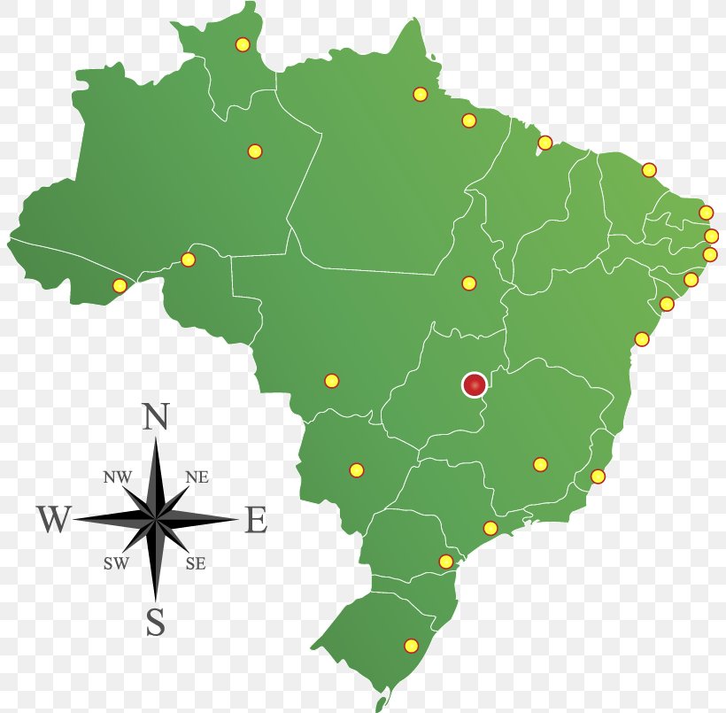 Brazil Map Royalty-free Illustration, PNG, 805x805px, Brazil, Area, Drawing, Flag Of Brazil, Green Download Free