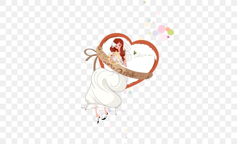 Cartoon Marriage Illustration, PNG, 500x500px, Cartoon, Art, Bride, Contemporary Western Wedding Dress, Fictional Character Download Free