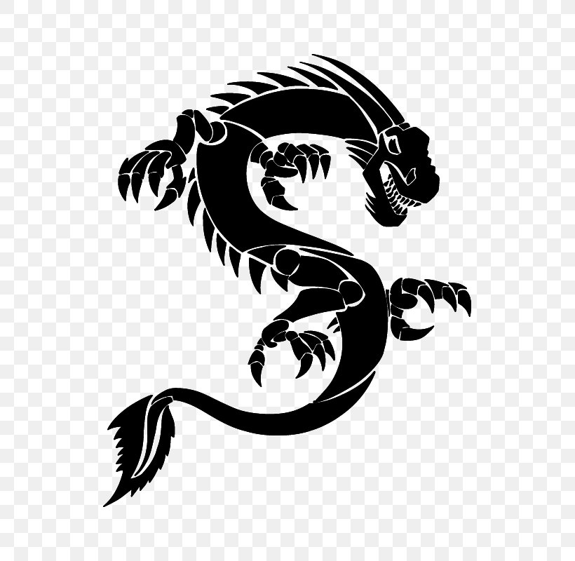 Chinese Dragon Cartoon, PNG, 800x800px, Chinese Dragon, Art, Black And White, Cartoon, Dragon Download Free