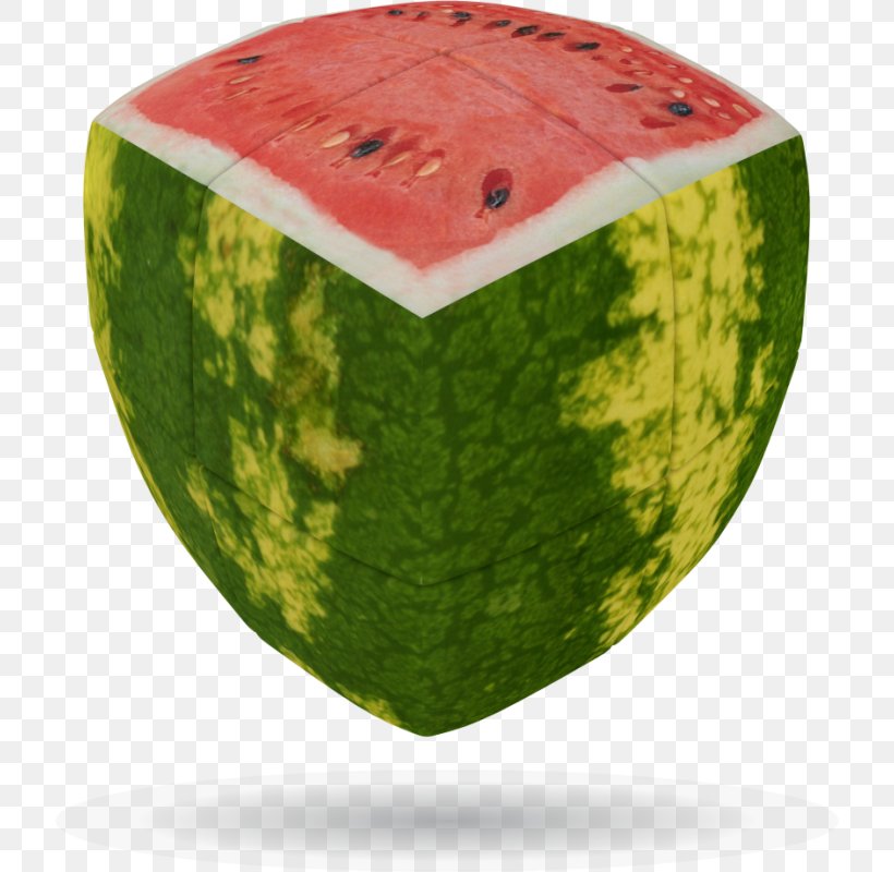Watermelon Jigsaw Puzzles V-Cube 7 Rubik's Cube, PNG, 800x800px, Watermelon, Citrullus, Combination Puzzle, Cube, Cucumber Gourd And Melon Family Download Free