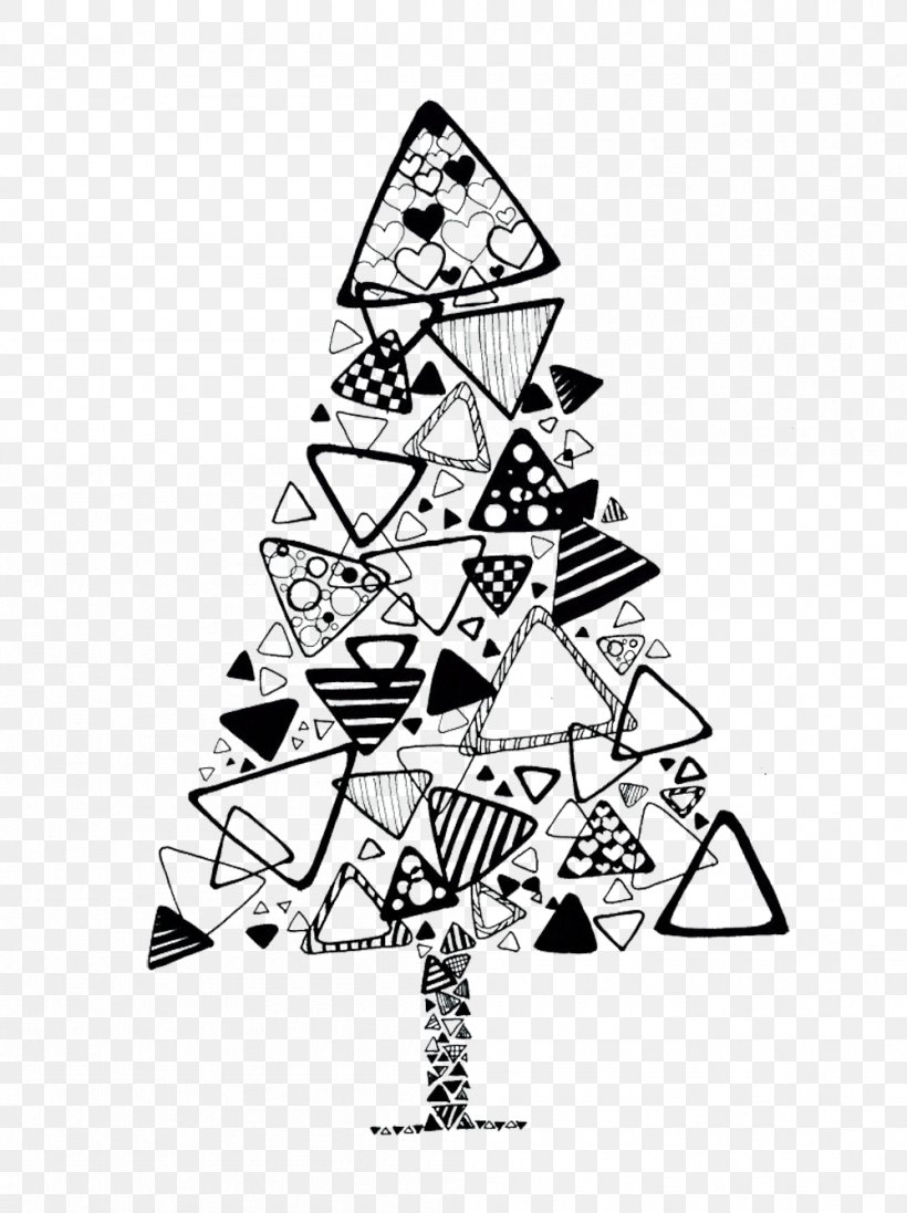 Christmas Tree, PNG, 999x1337px, Tree, Art, Black And White, Christmas, Christmas Tree Download Free