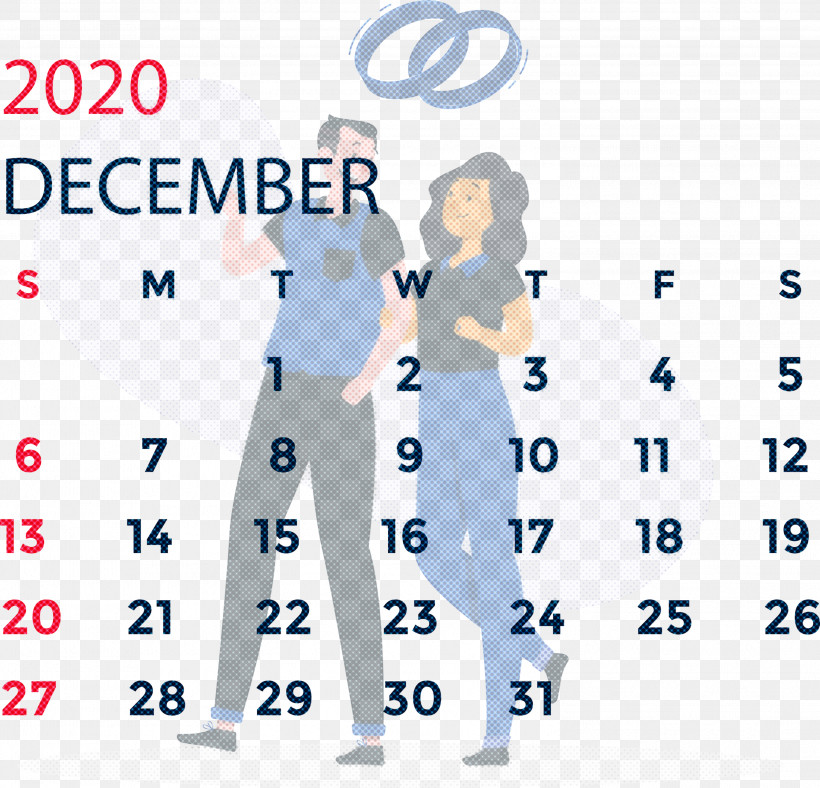 December 2020 Printable Calendar December 2020 Calendar, PNG, 2999x2884px, December 2020 Printable Calendar, Area, Behavior, December 2020 Calendar, Human Download Free