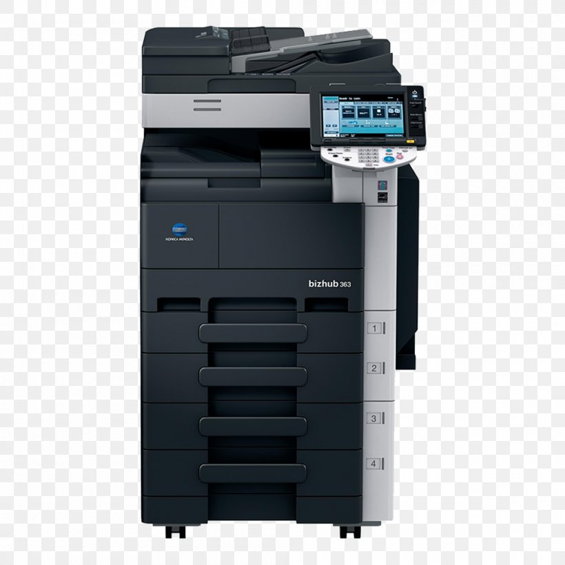 Konica Minolta Photocopier Multi-function Printer Image Scanner, PNG, 1000x1000px, Konica Minolta, Duplex Printing, Image Scanner, Konica, Laser Printing Download Free