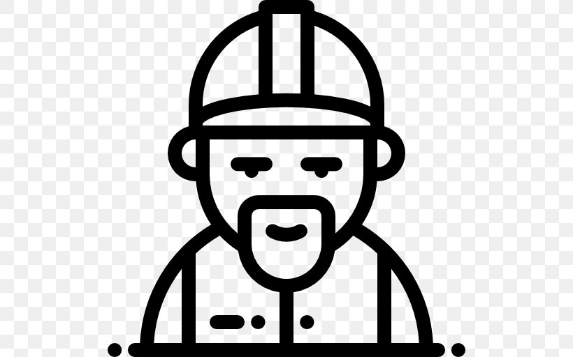 Builder Vector, PNG, 512x512px, Service, Area, Avatar, Black And White, Face Download Free