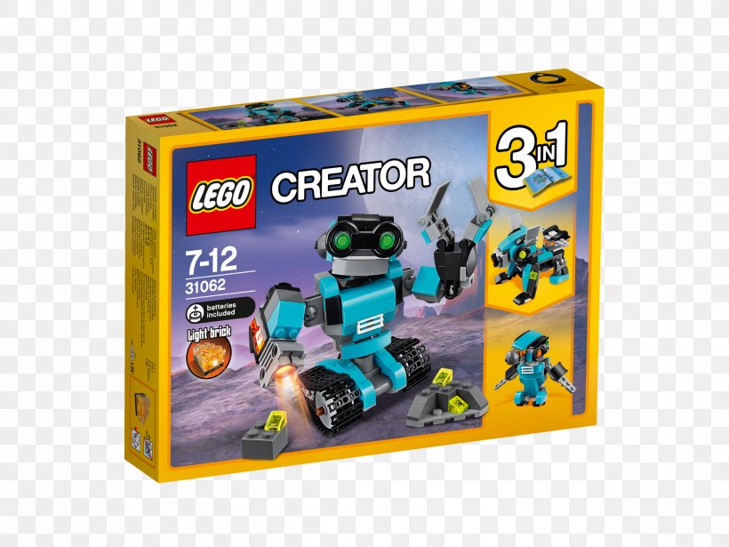 Lego Racers Lego Creator LEGO 31062 Creator Robo Explorer Toy, PNG, 2400x1800px, Lego Racers, Game, Lego, Lego 31062 Creator Robo Explorer, Lego Creator Download Free