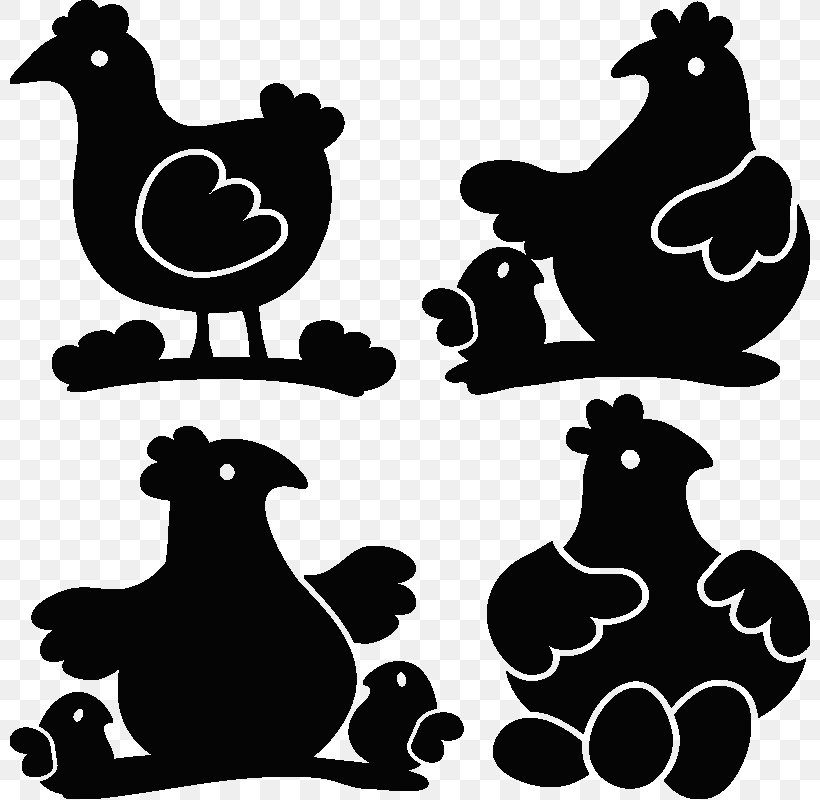Rooster Sticker Table Wall Decal Kitchen, PNG, 800x800px, Rooster, Beak, Bird, Black And White, Carnivoran Download Free