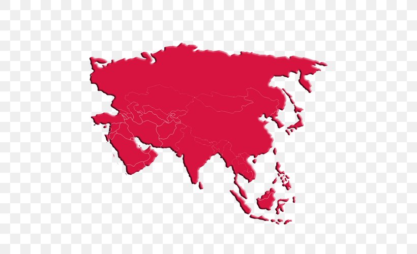 Asia World Map Blank Map, PNG, 500x500px, Asia, Blank Map, Continent, Country, Magenta Download Free