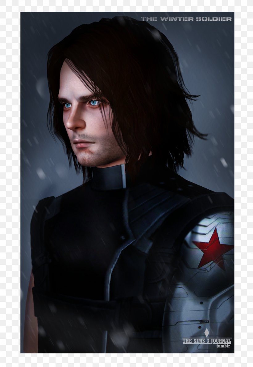 Bucky Barnes The Sims 3 Sebastian Stan Captain America: The Winter Soldier The Sims 4, PNG, 1139x1657px, Bucky Barnes, Art, Avengers Infinity War, Black Hair, Captain America Download Free