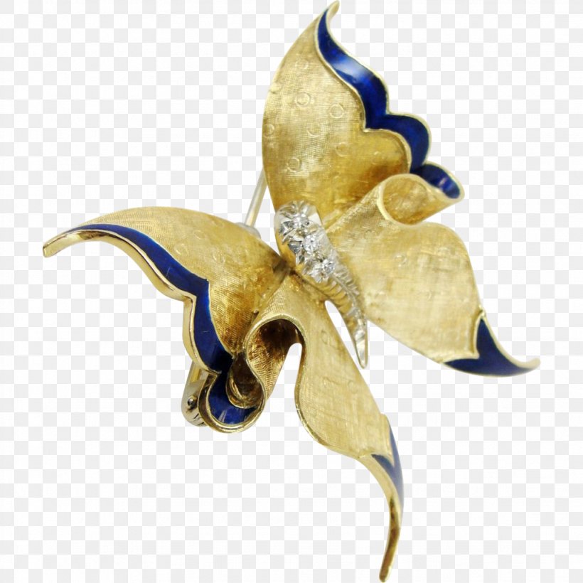Butterfly Pin Colored Gold Brooch Blue, PNG, 1023x1023px, Butterfly, Blue, Brooch, Colored Gold, Diamond Download Free