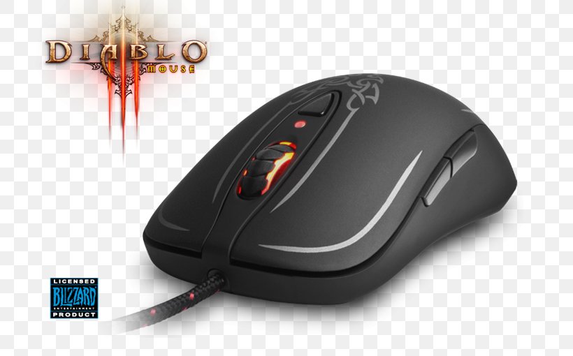 Computer Mouse Diablo III: Reaper Of Souls SteelSeries Diablo III Video Games, PNG, 744x510px, Computer Mouse, Computer, Computer Component, Computer Software, Diablo Download Free