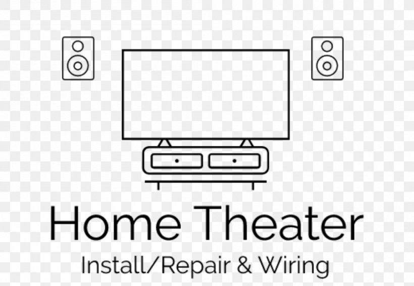 Home Theater Systems Cinema Document Technology Logo, PNG, 1050x727px, Home Theater Systems, Apple, Area, Black And White, Book Download Free