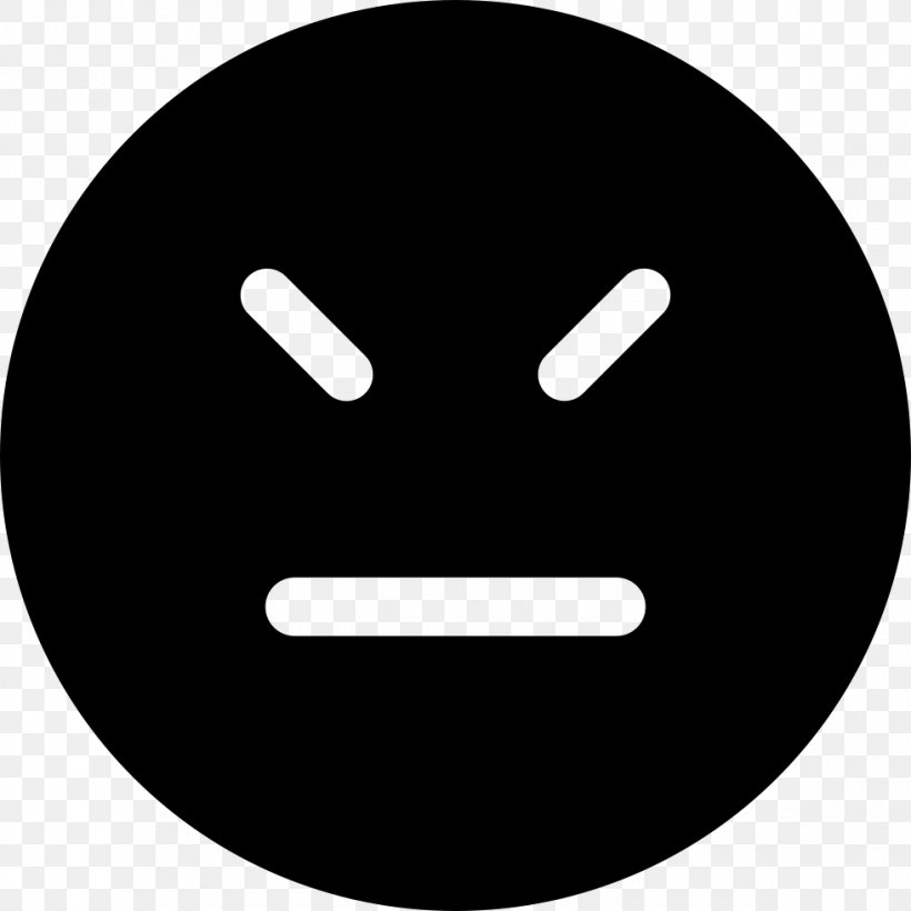 Smiley Emoticon Sadness Clip Art, PNG, 980x980px, Smiley, Black And White, Emoticon, Emotion, Face Download Free