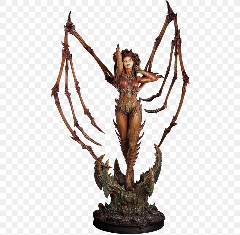 StarCraft II: Legacy Of The Void Diablo Sarah Kerrigan Blizzard Entertainment, PNG, 480x804px, Starcraft Ii Legacy Of The Void, Action Toy Figures, Blizzard Entertainment, Bronze, Bronze Sculpture Download Free